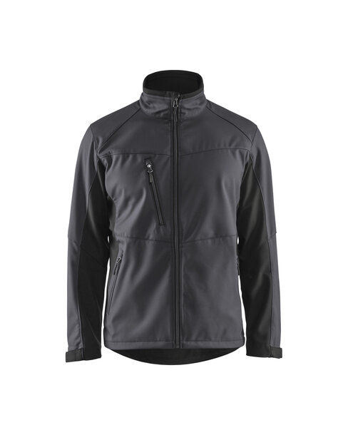 Softshell Jacke Mittelgrau/Schwarz