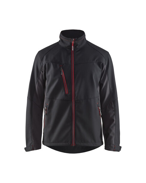 Softshell Jacke Schwarz/Rot