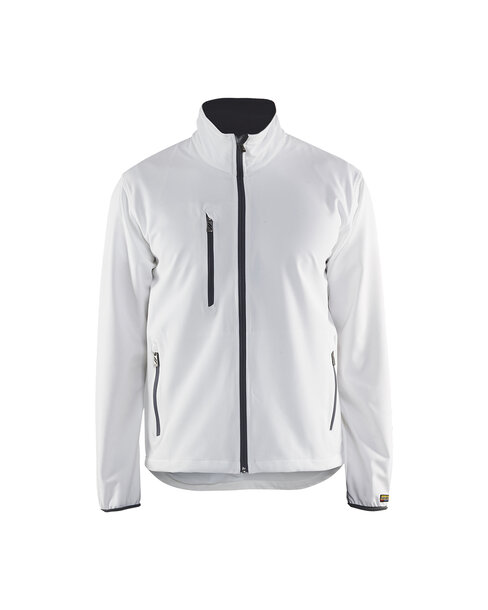 Softshell Jacke Light Weiß/Grau