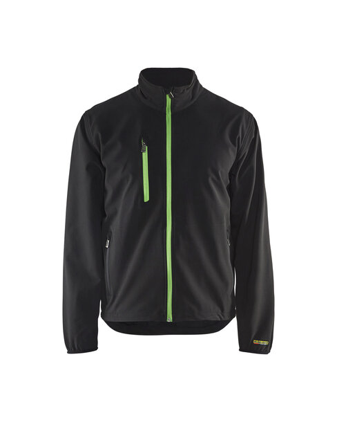 Softshell Jacke Light Schwarz/Grün