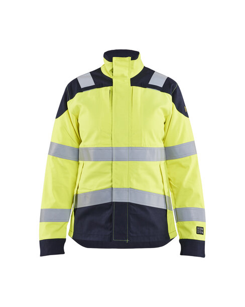 Damen Multinorm Jacke Inhärent High Vis Gelb/Marineblau