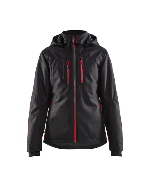 Damen Funktionsjacke leicht gefüttert Schwarz/Rot