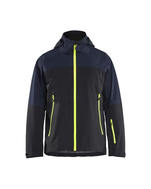 STRIKER Shell Jacke Stretch Dunkel Marineblau/High Vis Gelb