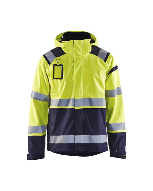High Vis Shell Jacke High Vis Gelb/Marineblau