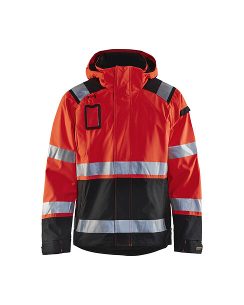 High Vis Shell Jacke High Vis Rot/Schwarz