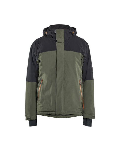 STRIKER Winterjacke Stretch Waldgrün/Rost
