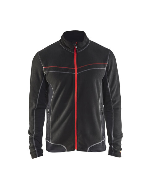 Microfleece Jacke Schwarz