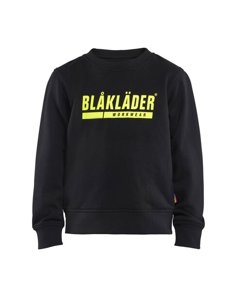 Kinder Sweatshirt Schwarz/High Vis Gelb