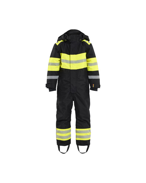 Kinder Winter Overall Schwarz/High Vis Gelb