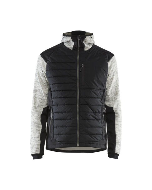 Hybrid Jacke Grau Melange/Schwarz