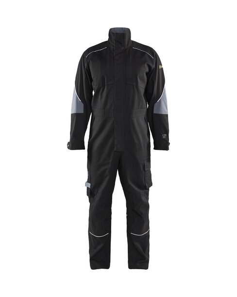Flammschutz Overall Schwarz/Grau