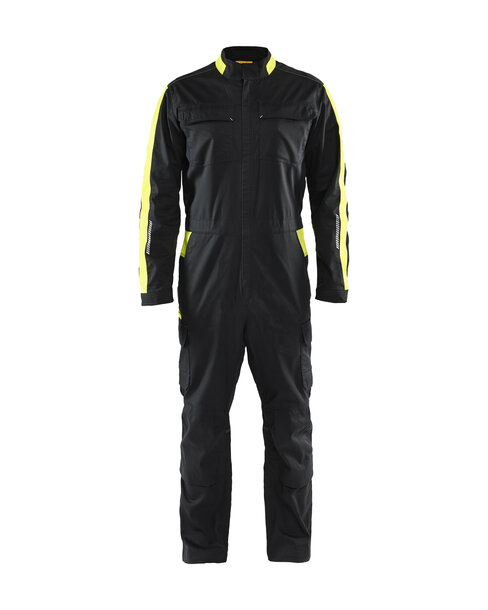 Industrie Overall Stretch Schwarz/Gelb