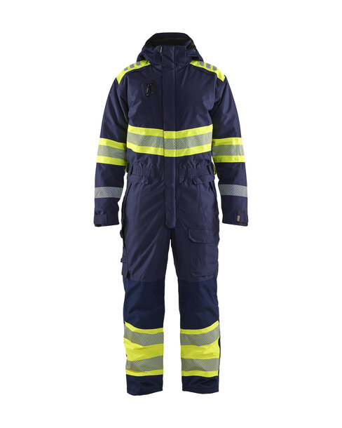High Vis Winteroverall Marineblau/ High Vis Gelb