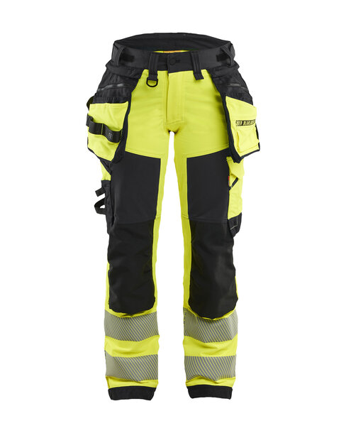 Damenhose High Vis 4-Wege-StretchHigh Vis Gelb/Schwarz