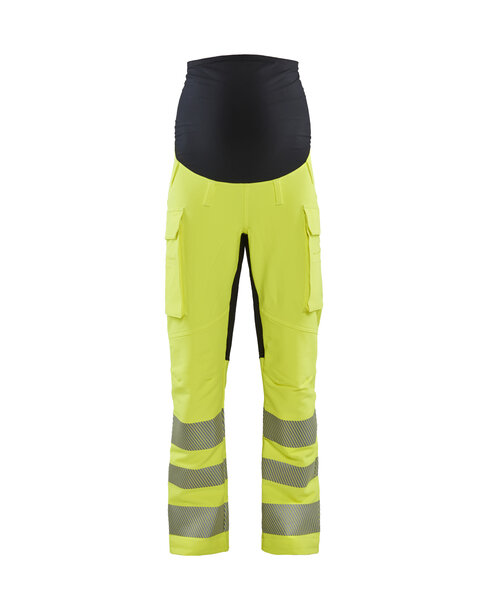 High Vis Umstandshose 4-Wege-Stretch High Vis Gelb/Schwarz