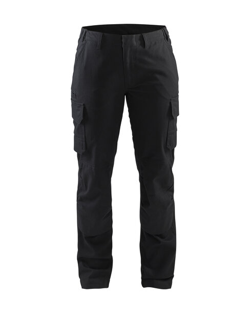 Damen Industrie Arbeitshose Stretch Schwarz