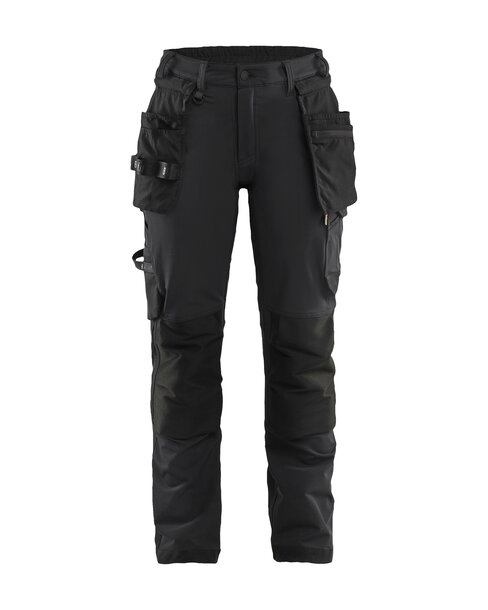 Damen Handwerkerhose 4-Wege-StretchSchwarz