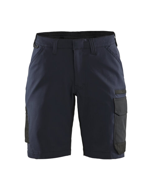 Damen Service Shorts 4-Wege-Stretch Dunkel Marineblau/Schwarz