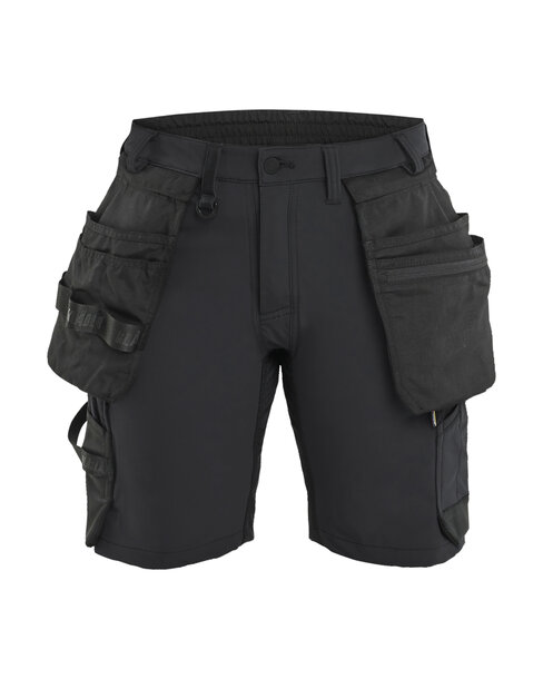 Damen Handwerkershorts 4-Wege-StretchSchwarz