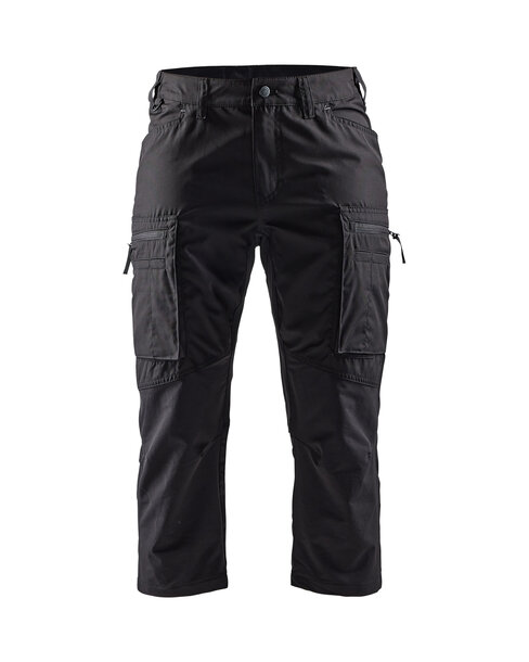 Damen Service Piratenhose mit Stretch Schwarz