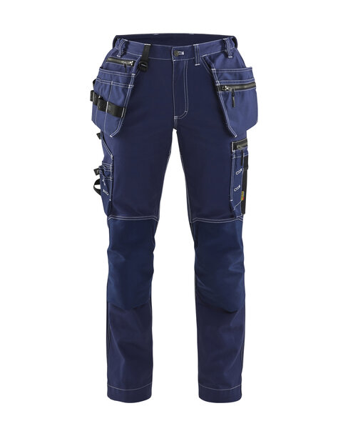 Damen Handwerker Arbeitshose mit Stretch Marineblau