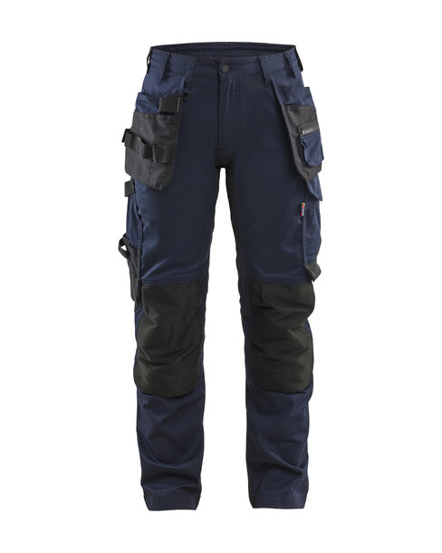 Damen Handwerkerhose mit StretchDunkel Marineblau