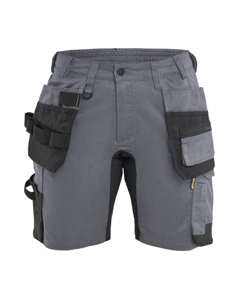 Damen Handwerkershorts StretchMittelgrau