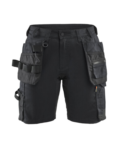 Damen Handwerkershorts StretchSchwarz