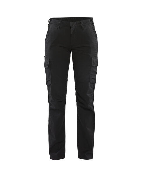 Damen Industrie Arbeitshose Stretch Schwarz