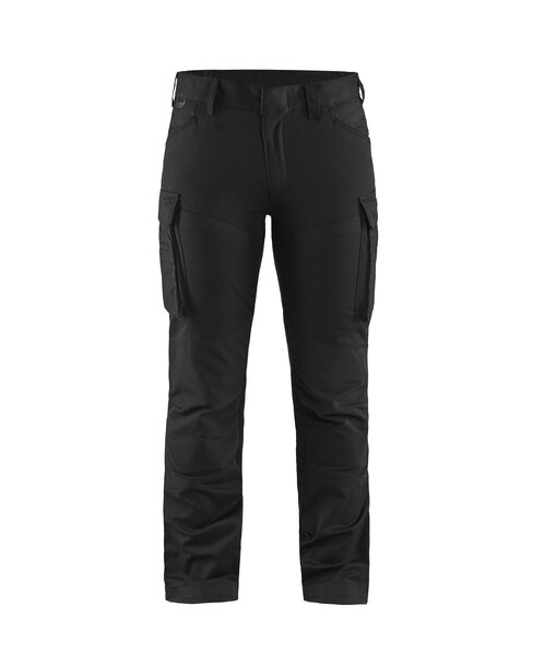 Damen Service Arbeitshose Stretch Schwarz