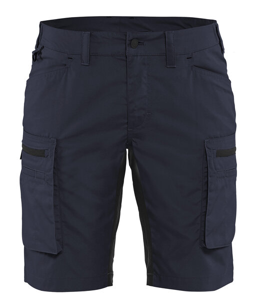 Damen Service Shorts Stretch Dunkel Marineblau/Schwarz