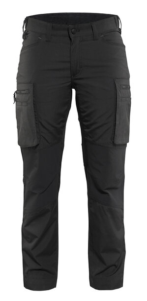 Damen Service Arbeitshose Stretch Schwarz