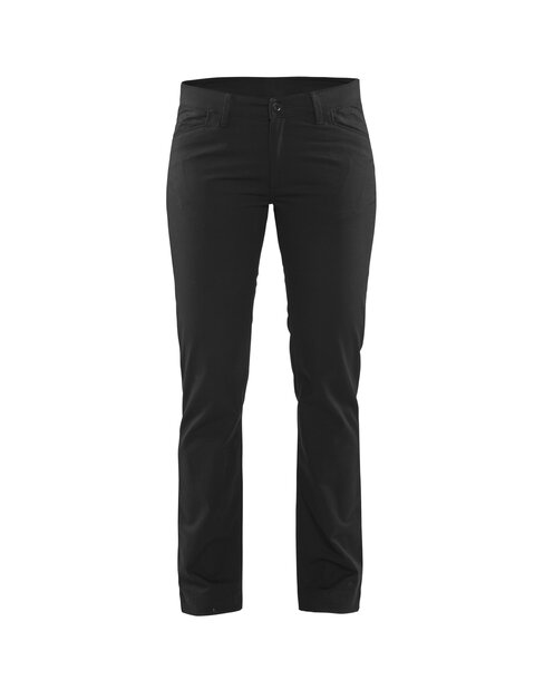 Damen Chinohose 2-Wege-Stretch Schwarz