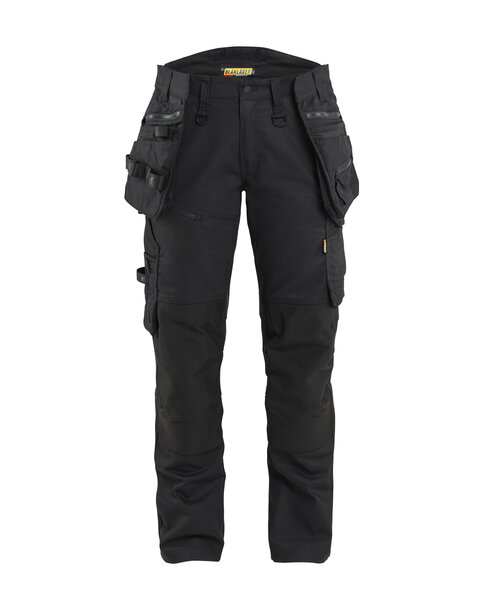 STRIKER Damen Handwerker Arbeitshose Stretch Schwarz/Schwarz