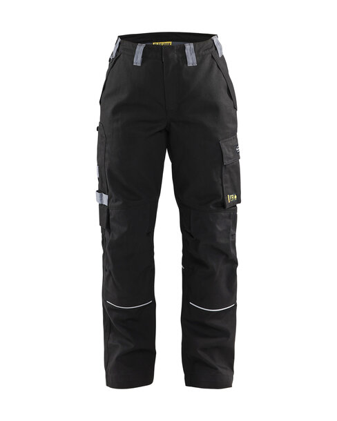 Damen Flammschutz ArbeitshoseSchwarz/Grau