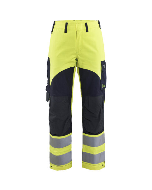 Damen Multinorm Arbeitshose Inhärent APC 2 High Vis Gelb/Marineblau