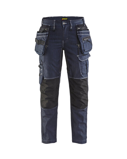 Damen Handwerker Arbeitshose Stretch X1900 Marineblau/Schwarz