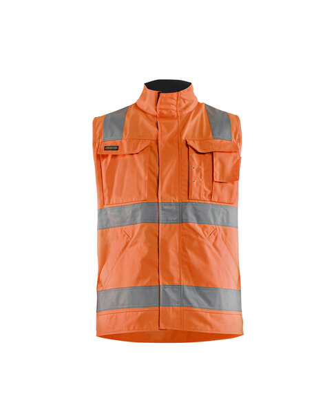 High Vis Weste High Vis Orange/Marineblau