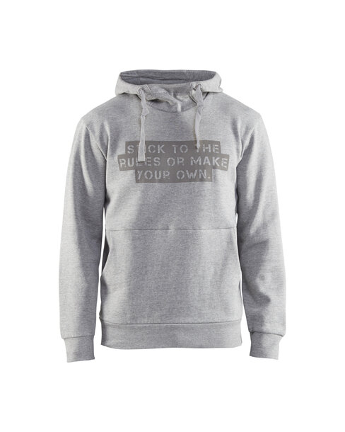 Hoodie Limited Grau Melange