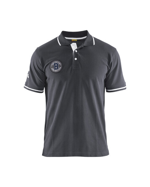 Polo Shirt Limited Dunklegrau/Weiß