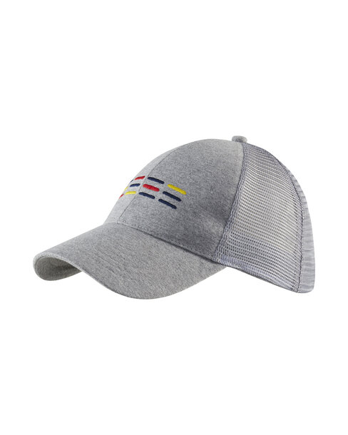 Kappe Trucker Grau Melange