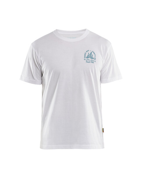 T-Shirt Blåkläder Beach Club Weiß