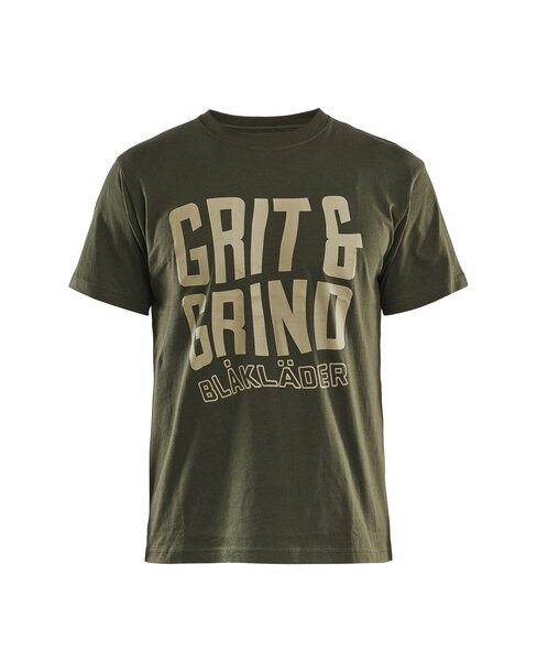 T-Shirt Grit and Grind Waldgrün