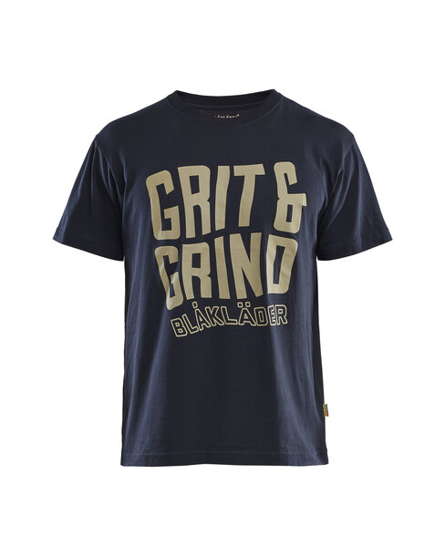 T-Shirt Grit and Grind Dunkel Marineblau