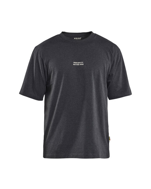T-shirt Snake Loose Fit Schwarz Melange