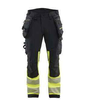 High Vis Hose 4-Wege-StretchSchwarz/Gelb