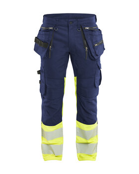 High Vis Hose Stretch Marineblau/ High Vis Gelb