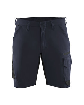 Service Shorts 4-Wege-Stretch Dunkel Marineblau/Schwarz