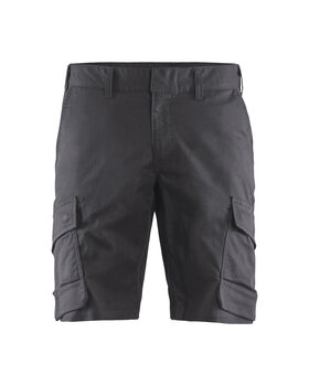 Industrie Shorts Stretch Mittelgrau/Schwarz