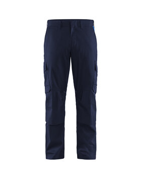 Industrie Arbeitshose Stretch mit Kniepolstertaschen Marineblau/Kornblau